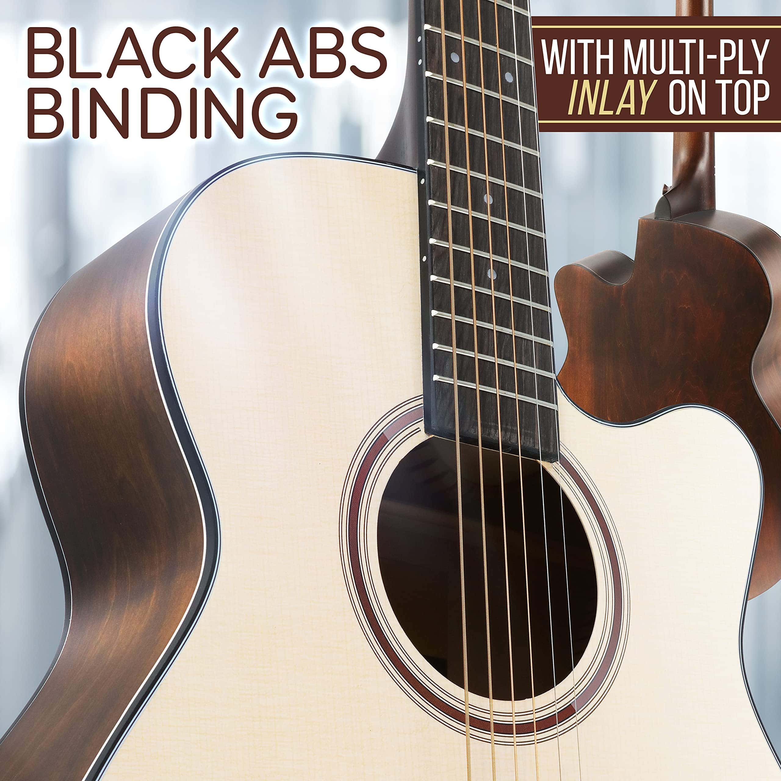 Kit de Guitarra Acústica Premium Pyle, Tapa de Abeto, Corte - Imagen 8