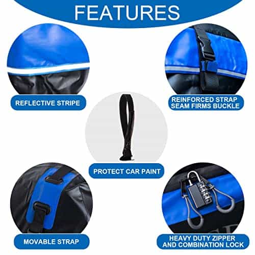 Portaequipajes para coche en el techo, 21 pies cúbicos - Imagen 7