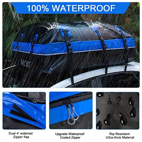 Portaequipajes para coche en el techo, 21 pies cúbicos - Imagen 5