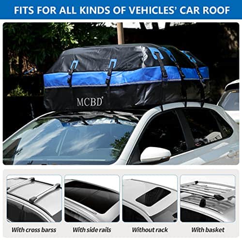 Portaequipajes para coche en el techo, 21 pies cúbicos - Imagen 6