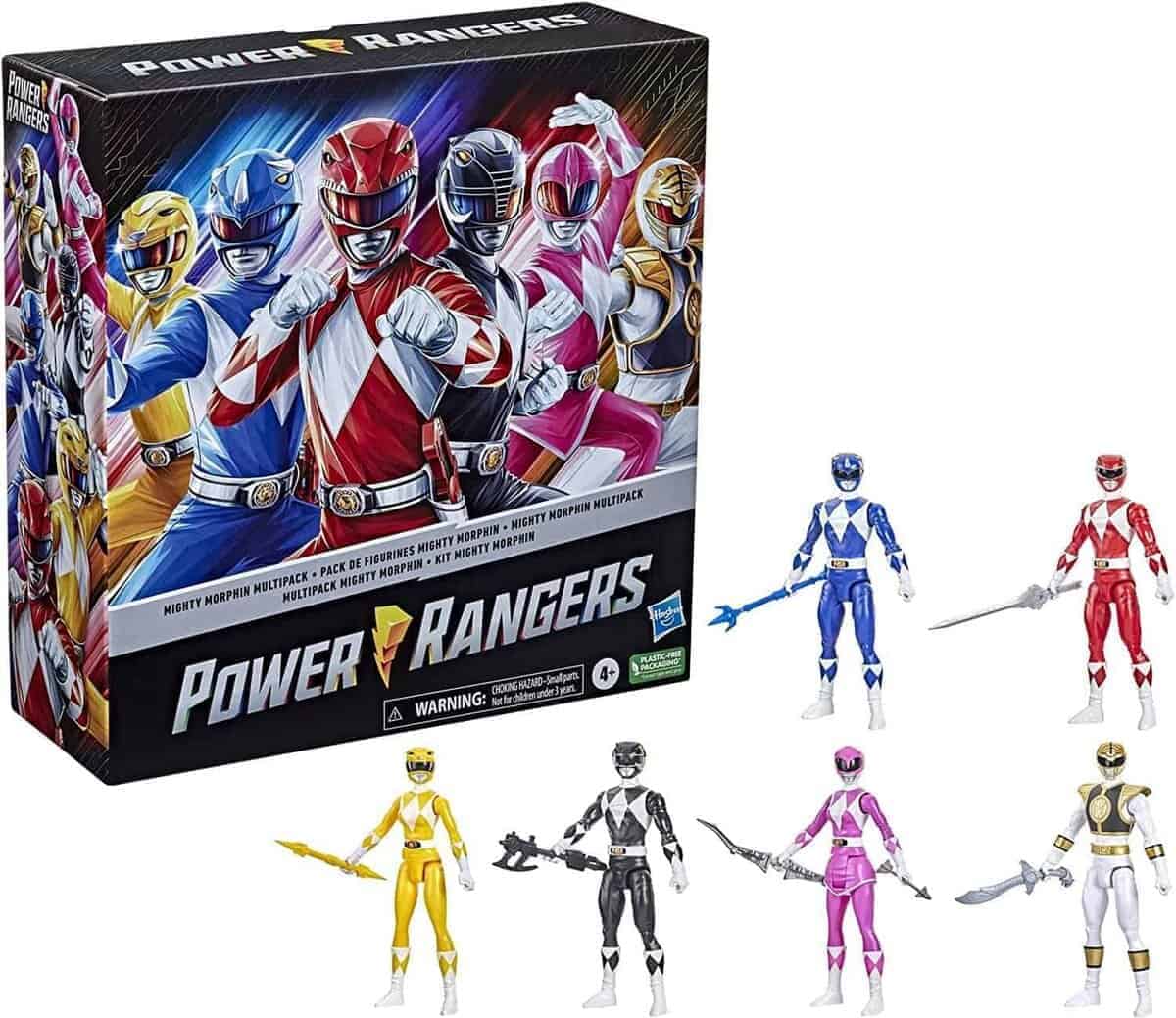 Paquete de 6 Figuras de Acción de 12 Pulgadas Power Rangers