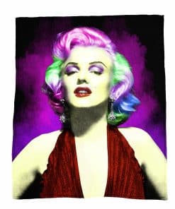 Manta Norma Jeane como Marilyn 50"x60" - Glamoroso Neon