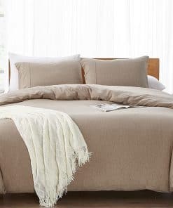 Juego de Funda de Edredón de Punto de Jersey 100% Algodón