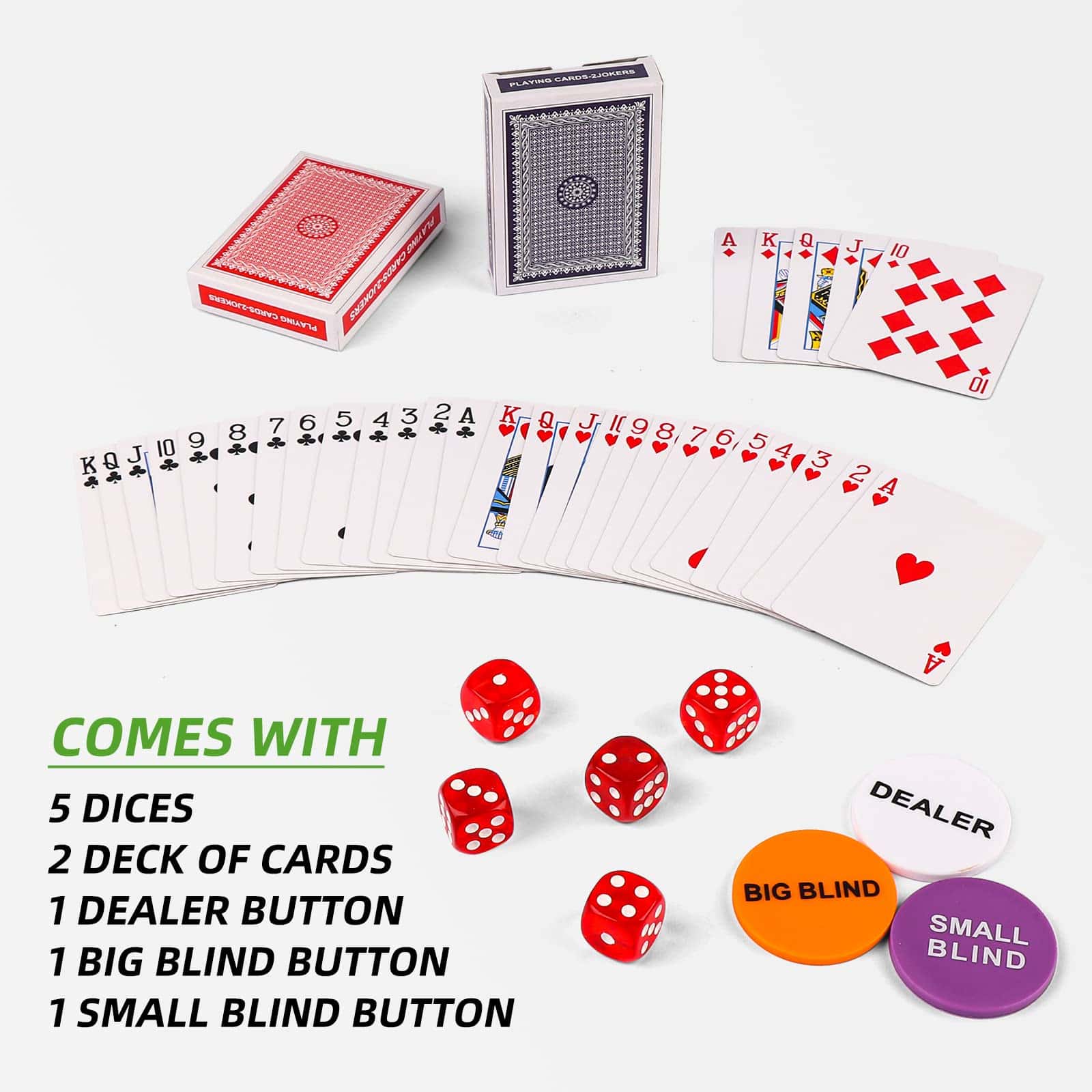 Homwom Juego de Fichas de Póker - 500PCS Fichas de Póker - Imagen 6