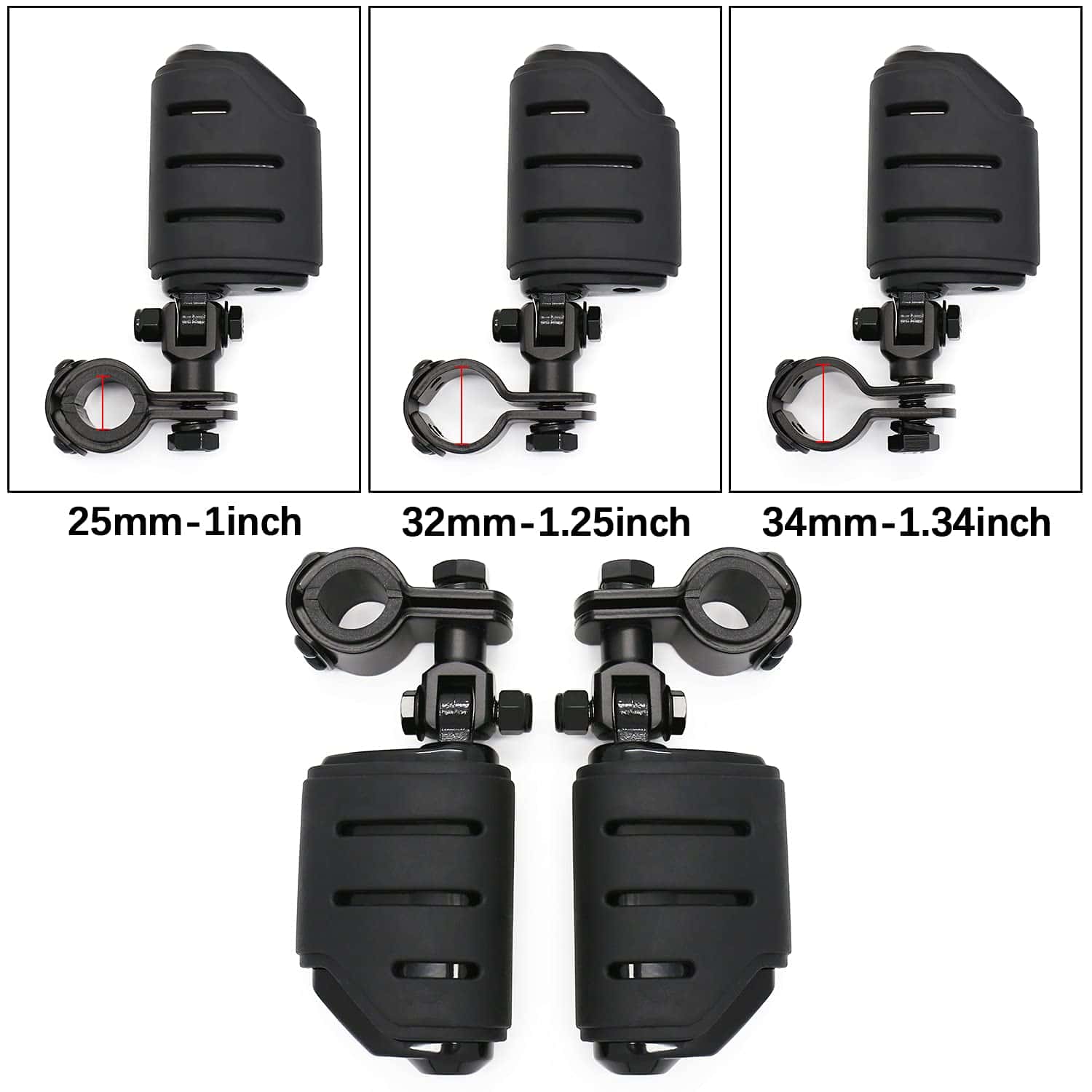 Kit de reposapiés y montura para carretera compatible con - Imagen 5