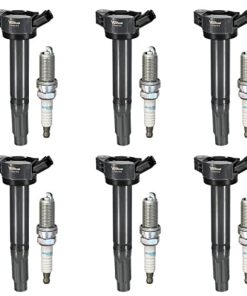 Conjunto de 6 Bobinas de Encendido UF487 y Bujía de Iridio