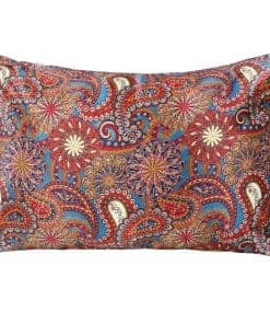 Funda de Almohada de Seda MANSPHIL Roja Navideña Tamaño