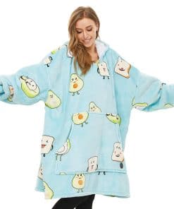 THREE POODLE Manta con Capucha para Mujeres, Sudadera