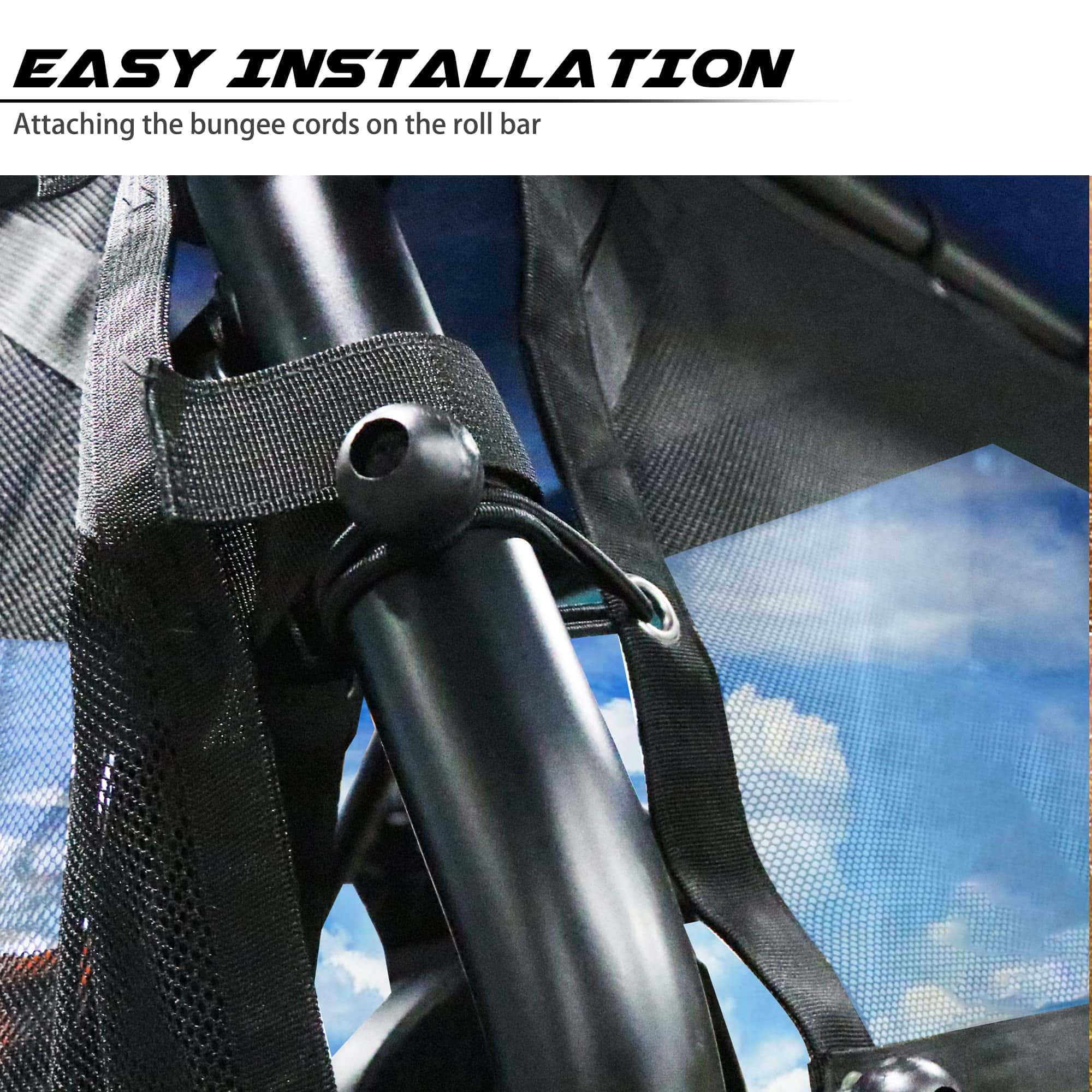 Red protectora de ventana UTV frontal trasera derecha - Imagen 8