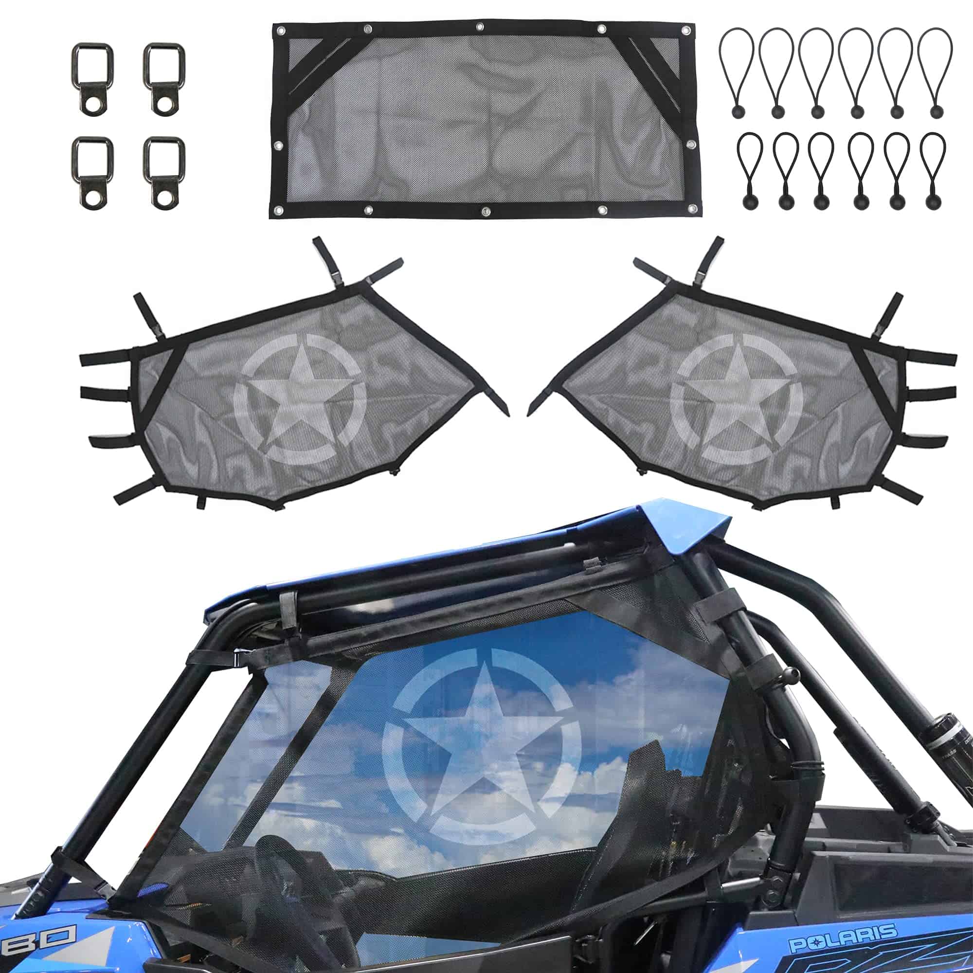 RERPRO UTV Malla de Ventana Delantera Trasera Derecha