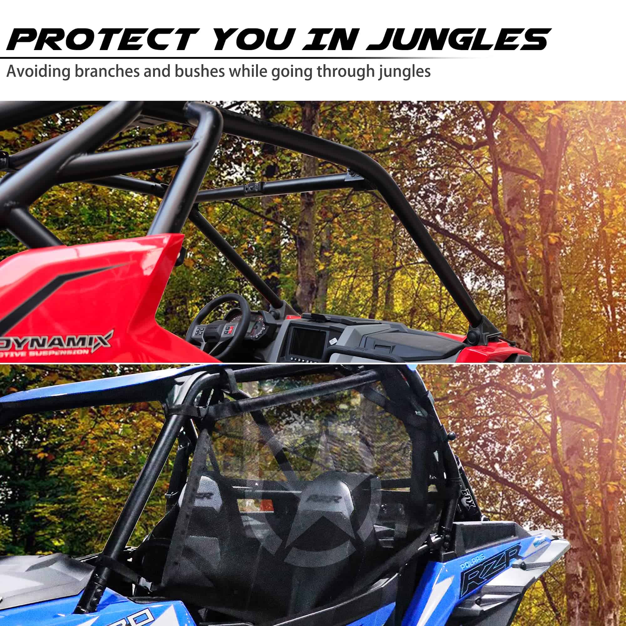 RERPRO UTV Malla de Ventana Delantera Trasera Derecha - Imagen 4