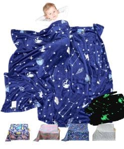 Manta Espacial que Brilla en la Oscuridad Bood para Niños -