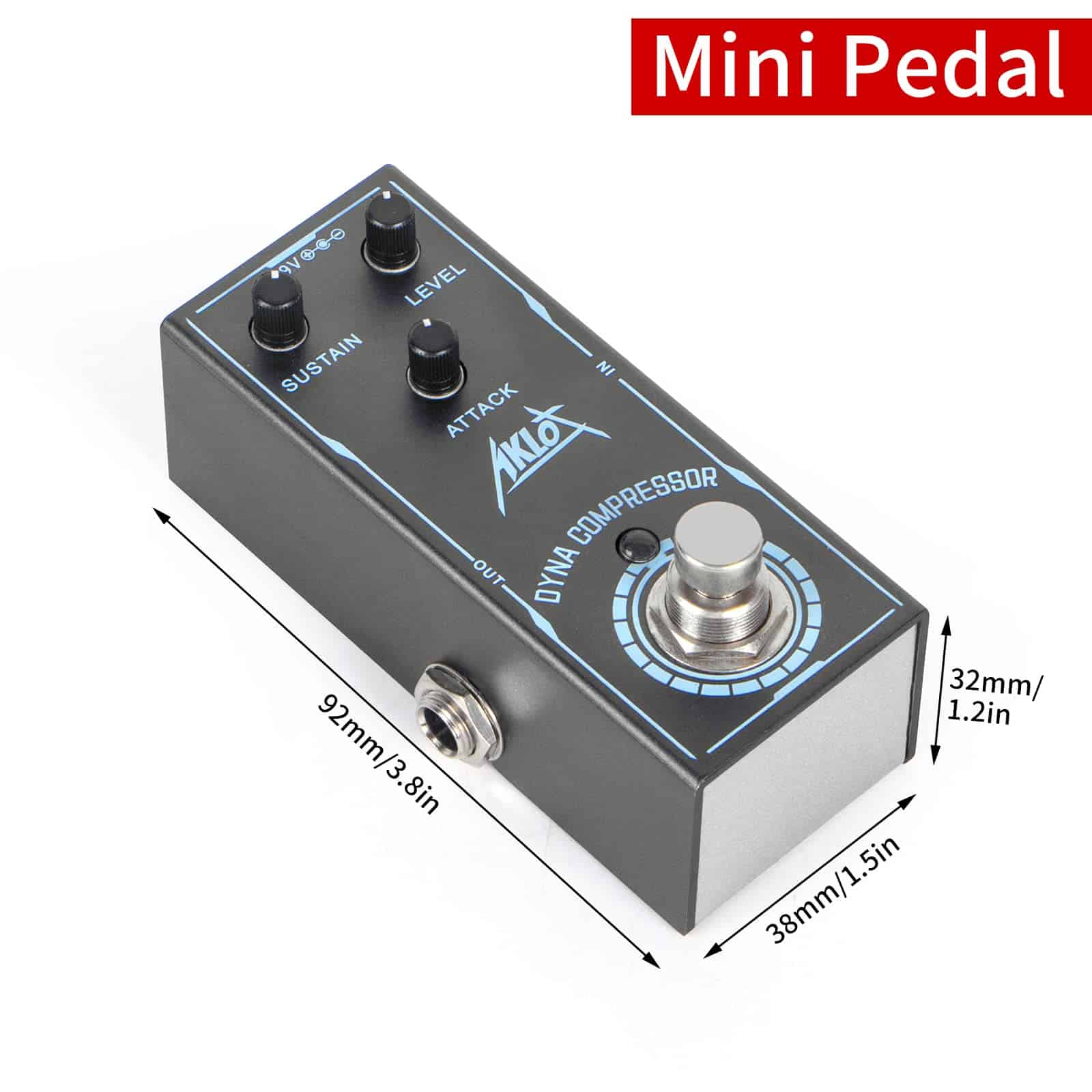 Pedal de Compresor Dyna, Pedales de Efectos para Guitarra - Imagen 3