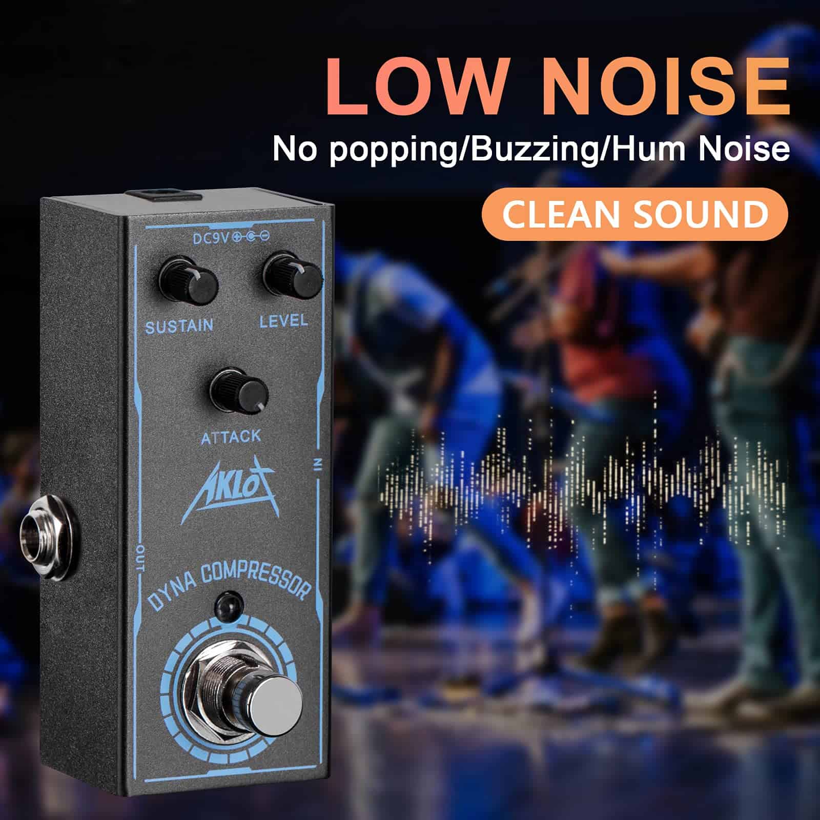 Pedal de Compresor Dyna, Pedales de Efectos para Guitarra - Imagen 5