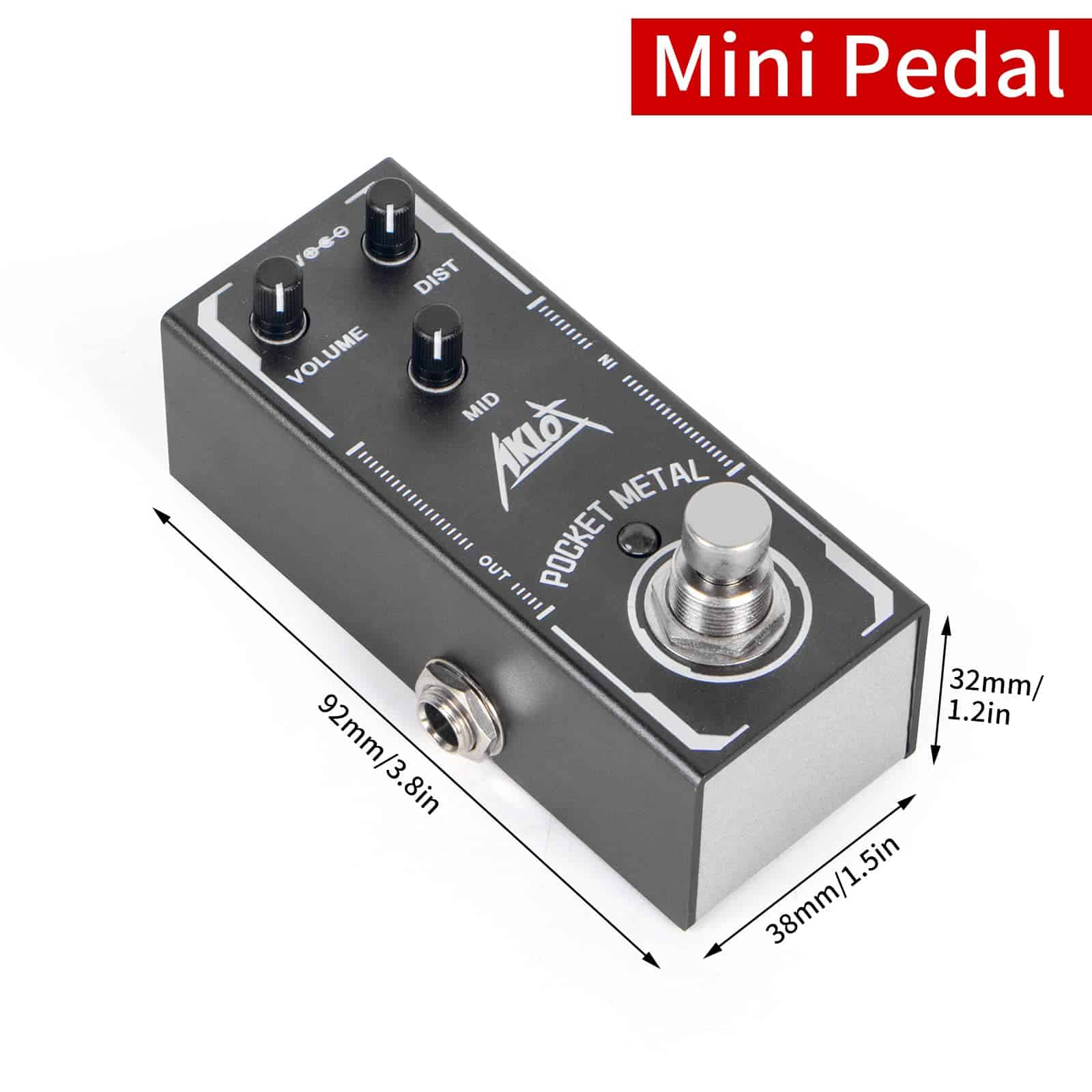 Pedal de guitarra de bolsillo de metal, Pedales de efectos - Imagen 3