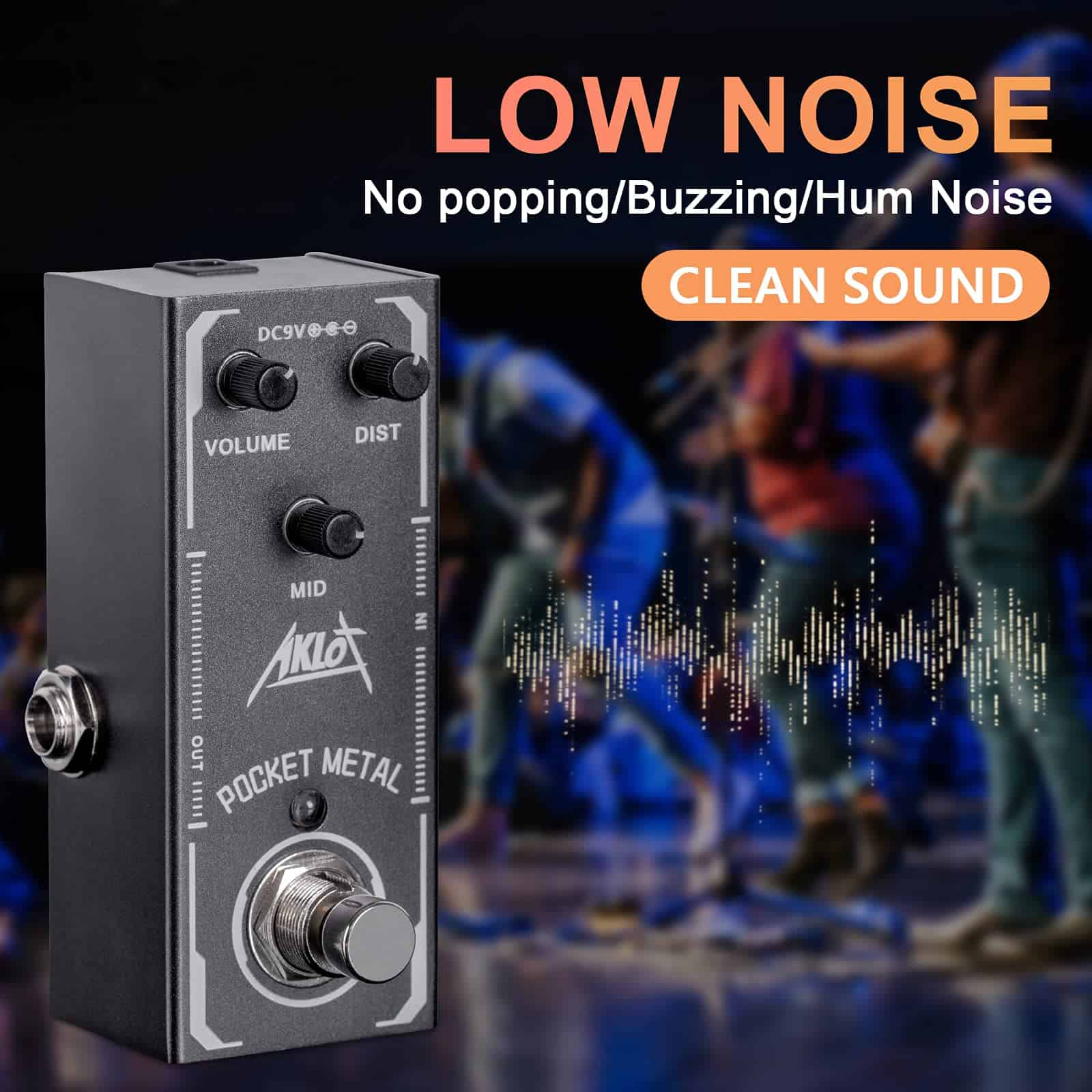 Pedal de guitarra de bolsillo de metal, Pedales de efectos - Imagen 5