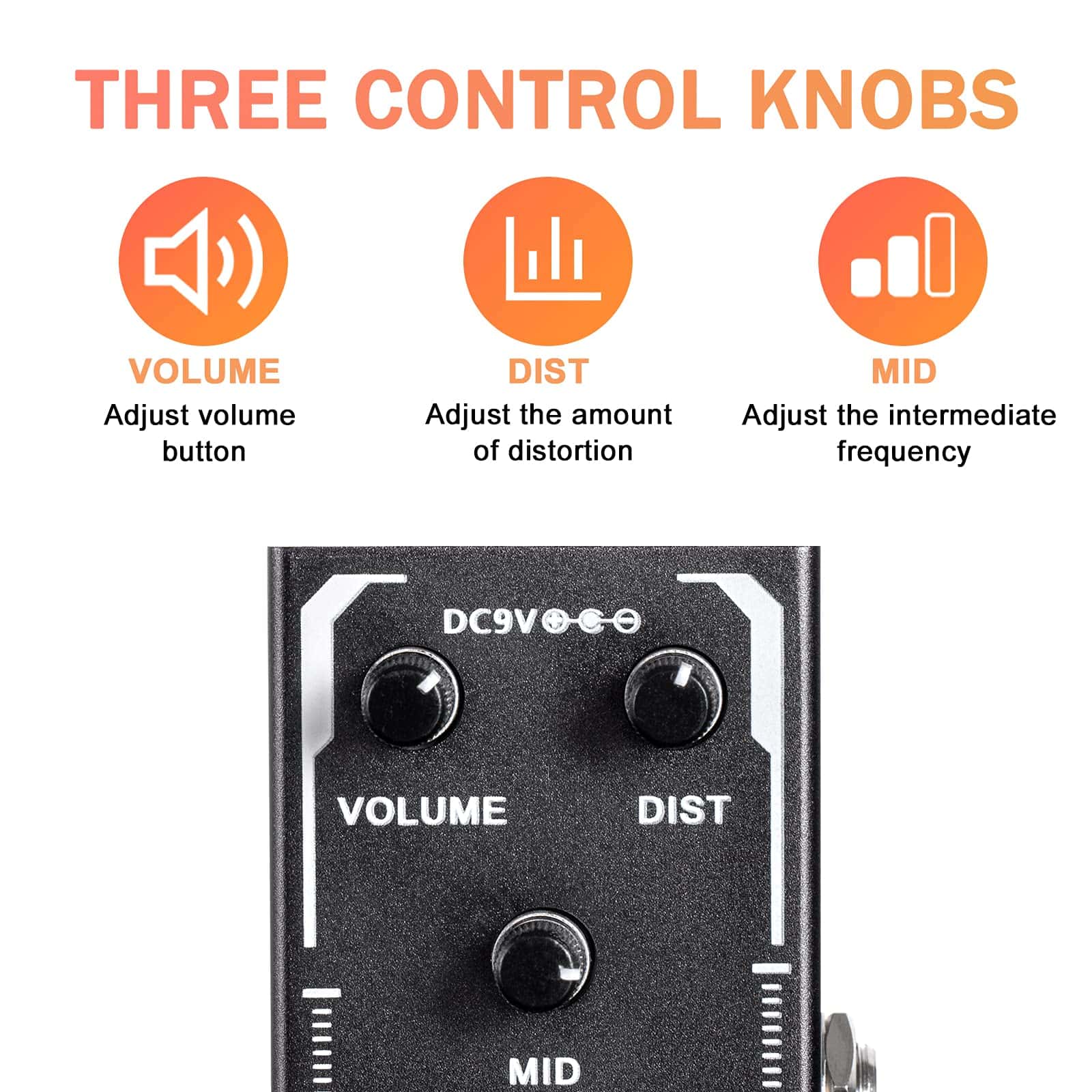 Pedal de guitarra de bolsillo de metal, Pedales de efectos - Imagen 6