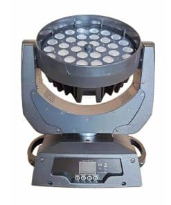 JUNMAN 36x18W RGBWAUV 6 en 1 Led Zoom Cabeza Movil de Luz