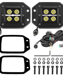 Luces LED Muto-Beam Flush Mount con DRL, 5 pulgadas LED Luz