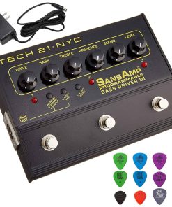 Tech 21 PBDR SansAmp Programable Bass Driver DI Bundle con