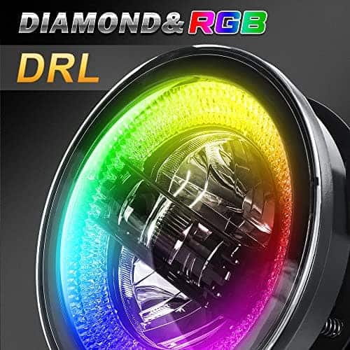 Faros LED RGB SPL JL de 9 pulgadas aprobados por DOT con - Imagen 4