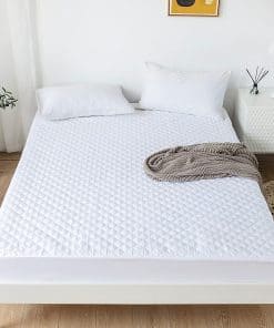 Sábana Ajustable Acolchada Protector de Colchón Impermeable