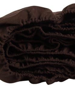 Sábana Ajustable 100% Lino Europeo, Lino -Chocolate
