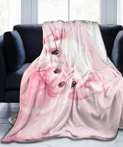 Manta de Franela de Moda Knsoiv, Manta de Tiro Rosa Bebé