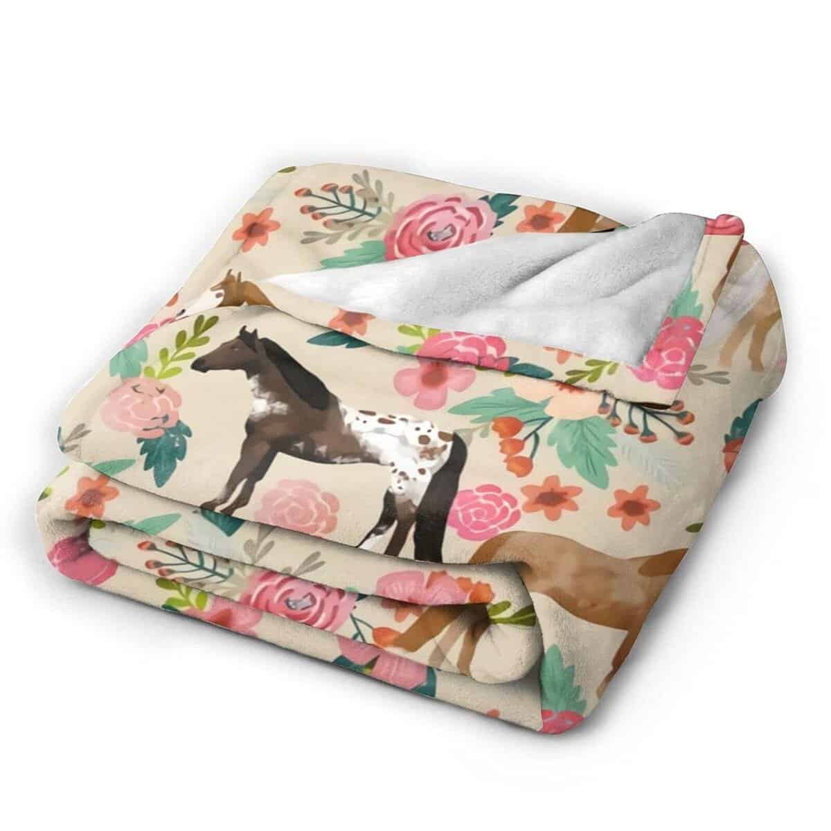 Manta de Franela 3D Knsoiv, Caballos Razas de Caballos - Imagen 3