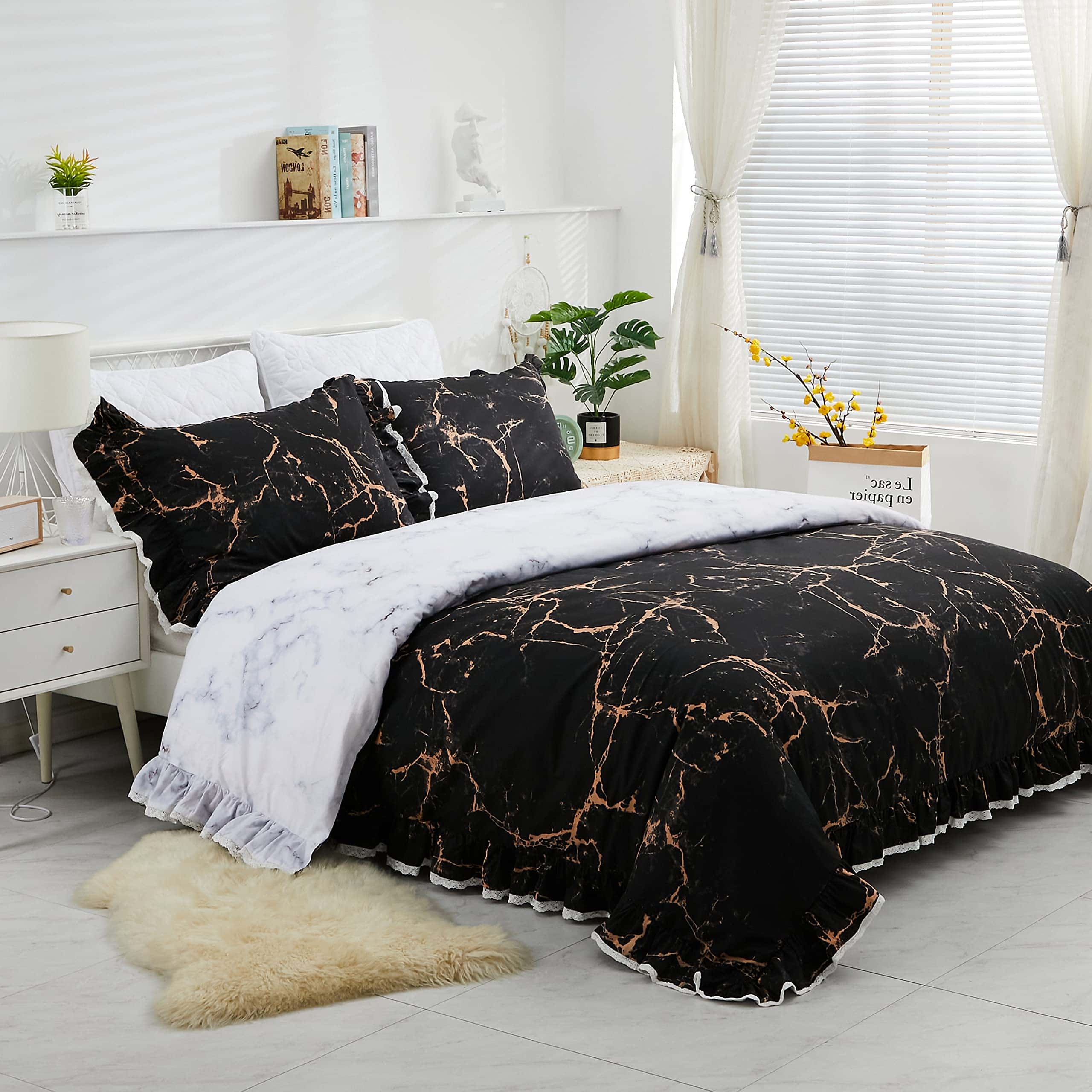 Softta Juego de Funda de Edredón de Algodón 100% con - Imagen 3