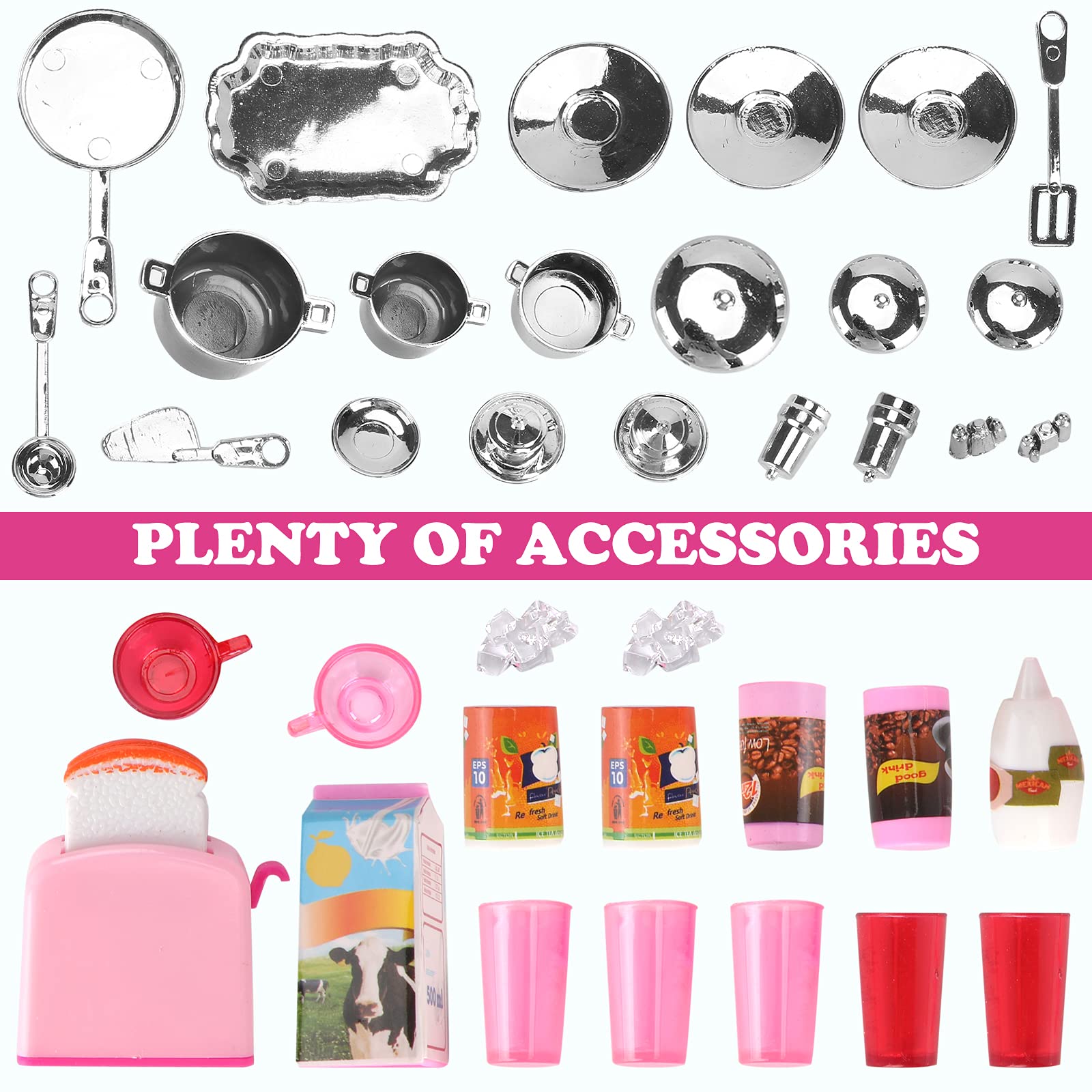 Set de Cocina de Muñecas para Niños, Mi Casa de Muñecas - Imagen 6