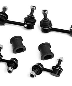 6 piezas Enlace de barra estabilizadora delantera trasera