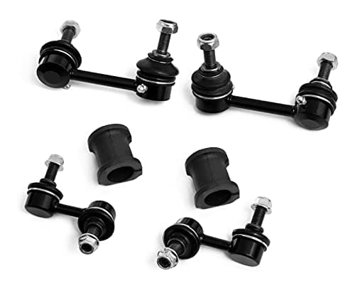 6 piezas Enlace de barra estabilizadora delantera trasera