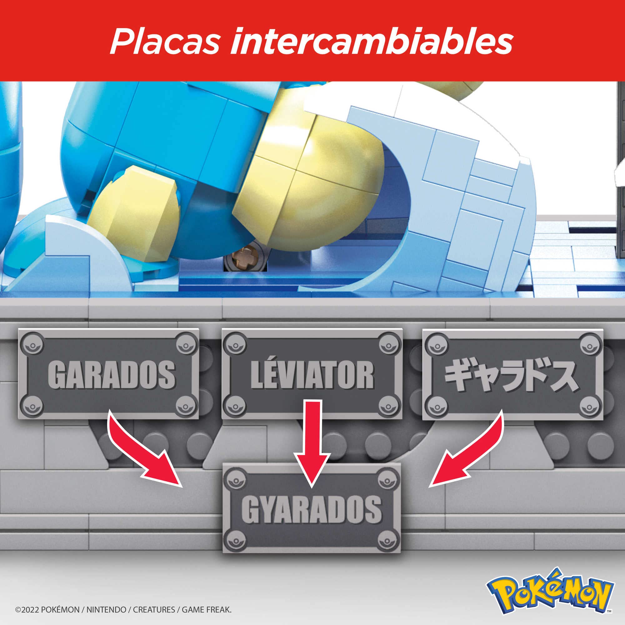 Set de Construcción MEGA de Pok�mon, Gyarados en Movimiento - Imagen 7