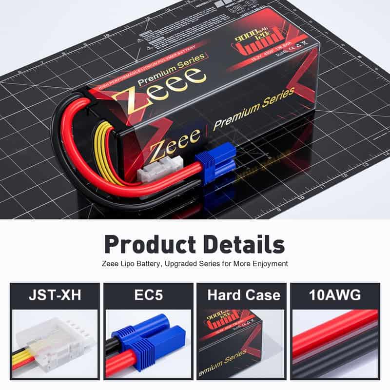 Batería Lipo Zeee Serie Premium 4S 9000mAh 15.2V HV Lipo - Imagen 4