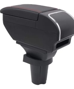 Caja Reposabrazos para Honda CR-Z CRZ -Negro con Hilo Rojo