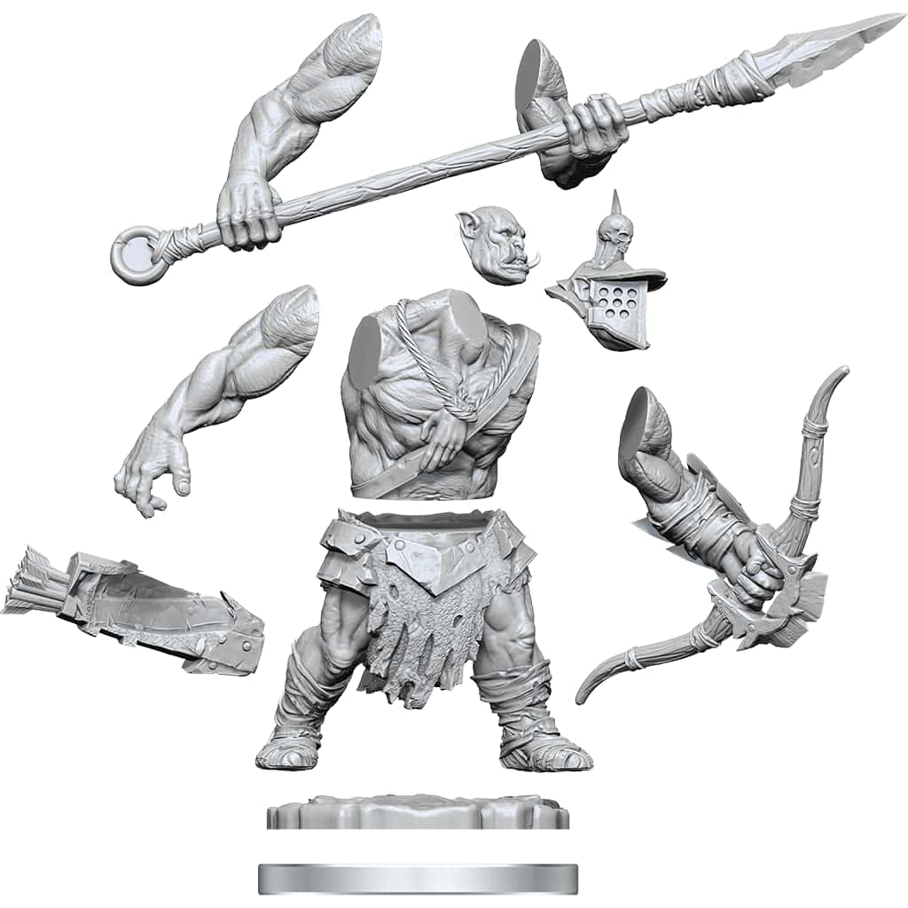 WizKids D&D Frameworks: Orcs - Sin pintar y desarmado - Imagen 7