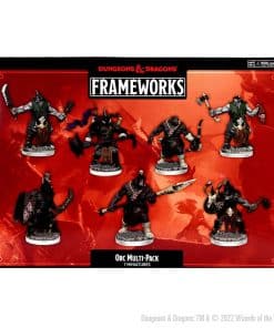 WizKids D&D Frameworks: Orcs - Sin pintar y desarmado