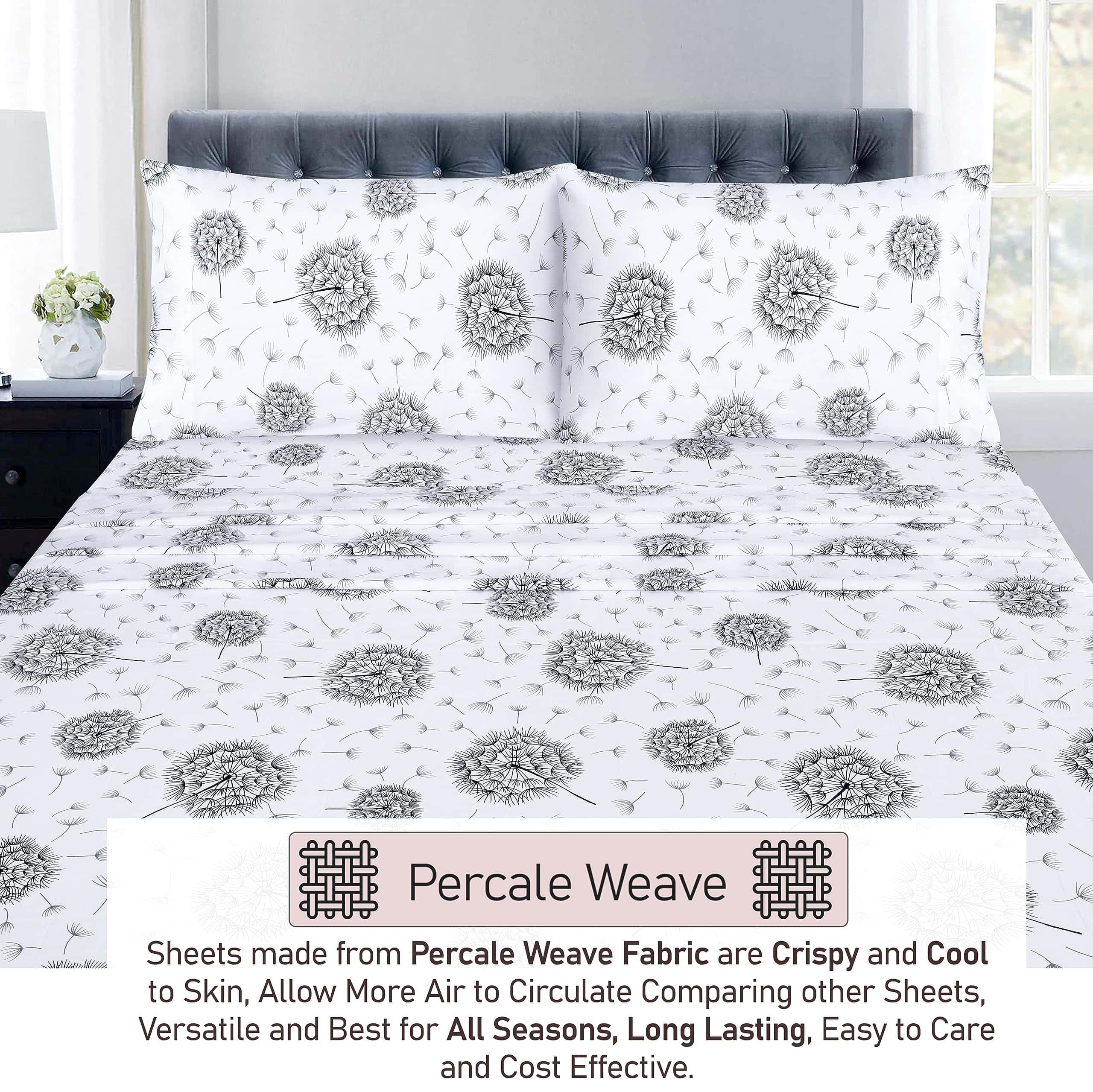 Juego de sábanas gemelas RUVANTI 100% -Diente de león - Imagen 5