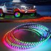 Kit de luces para ruedas LED RGB Tasfeli para camiones