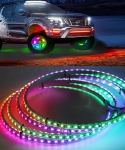 Kit de luces para ruedas LED RGB Tasfeli para camiones