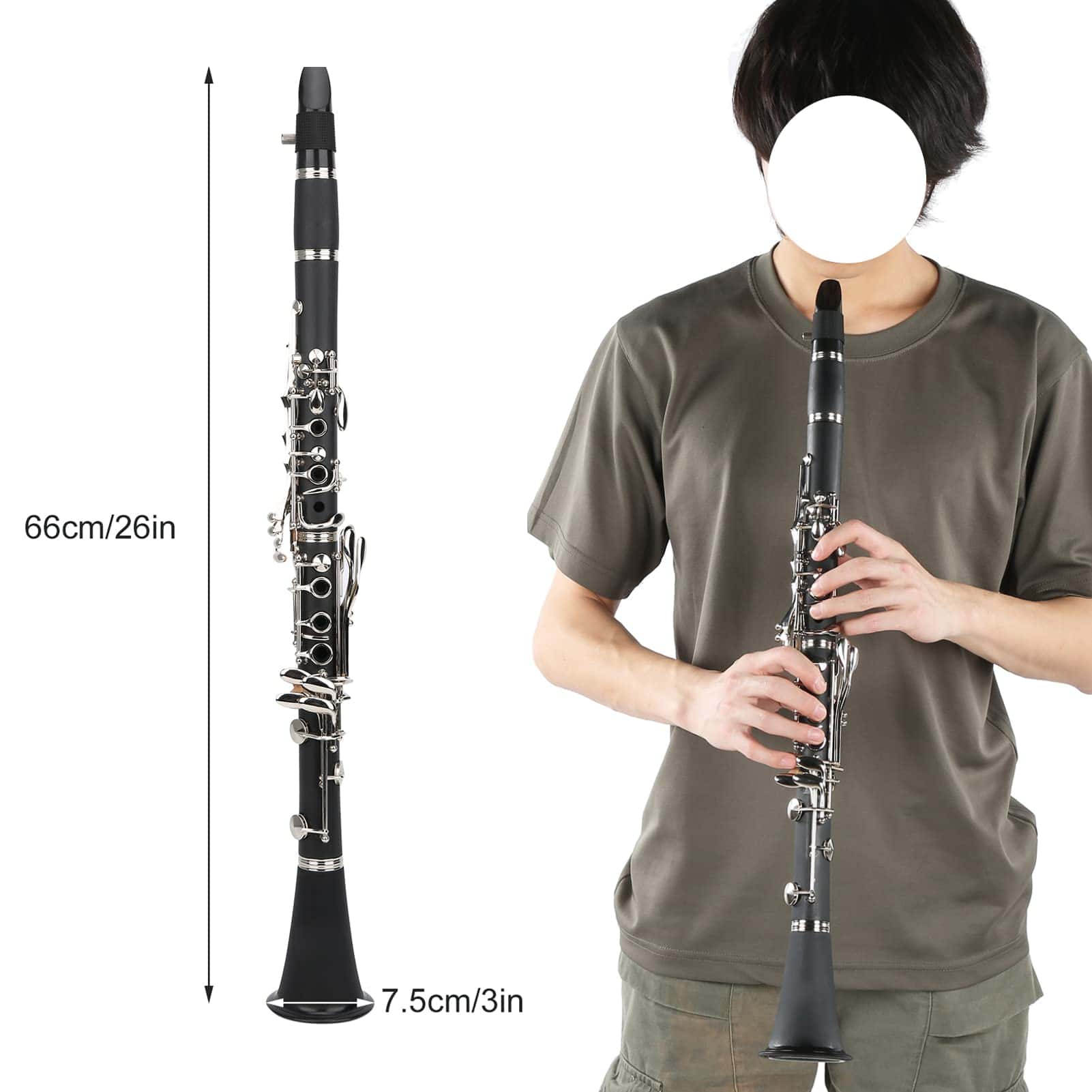 Clarinete Bb para Principiantes, 17 Llaves Nivel de - Imagen 3