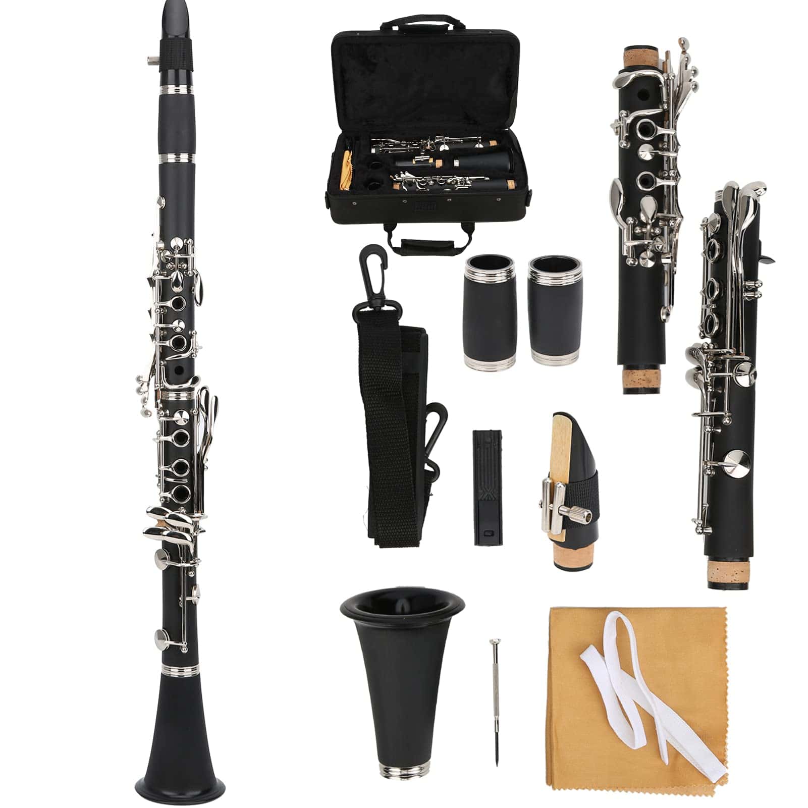 Clarinete Bb para Principiantes, 17 Llaves Nivel de