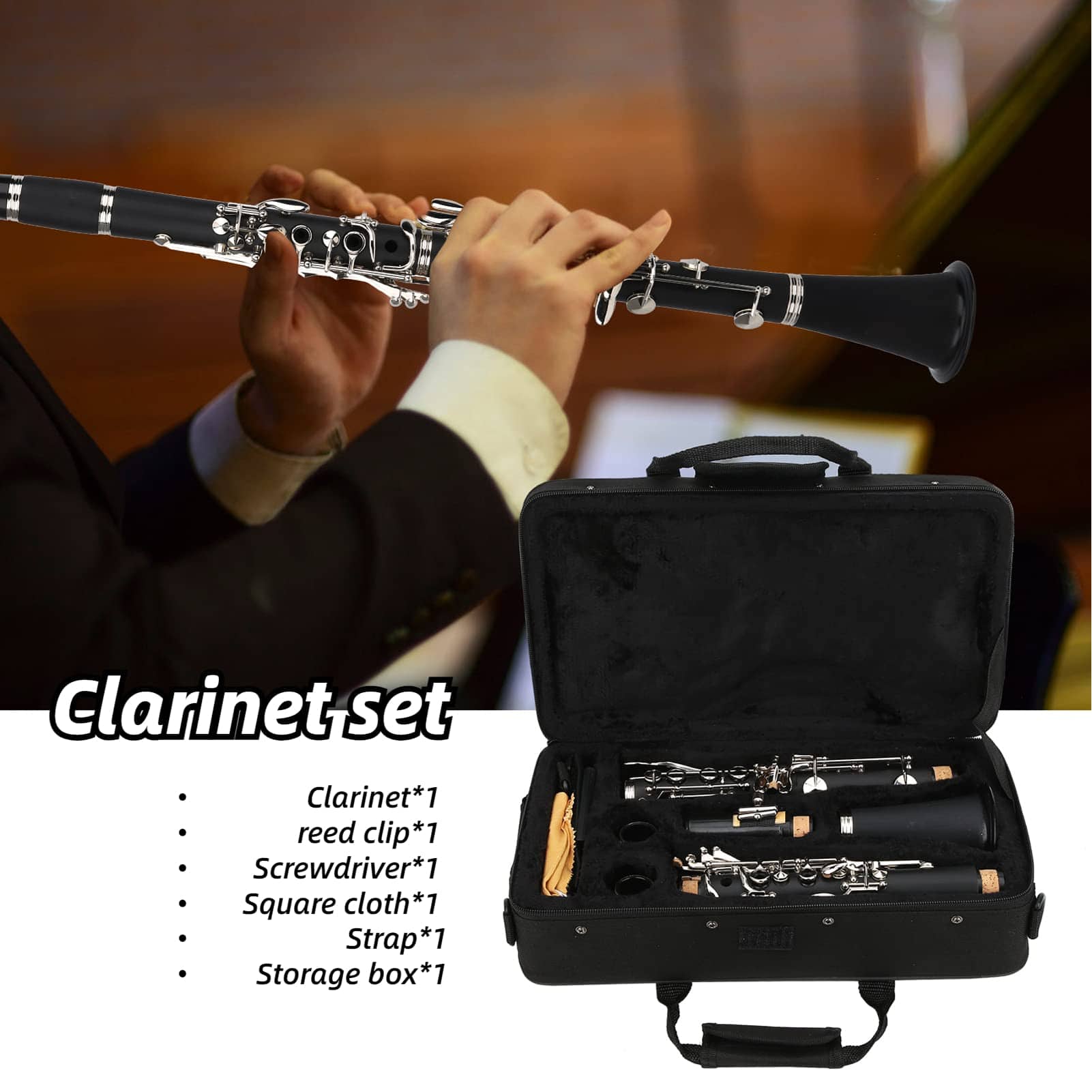 Clarinete Bb para Principiantes, 17 Llaves Nivel de - Imagen 4