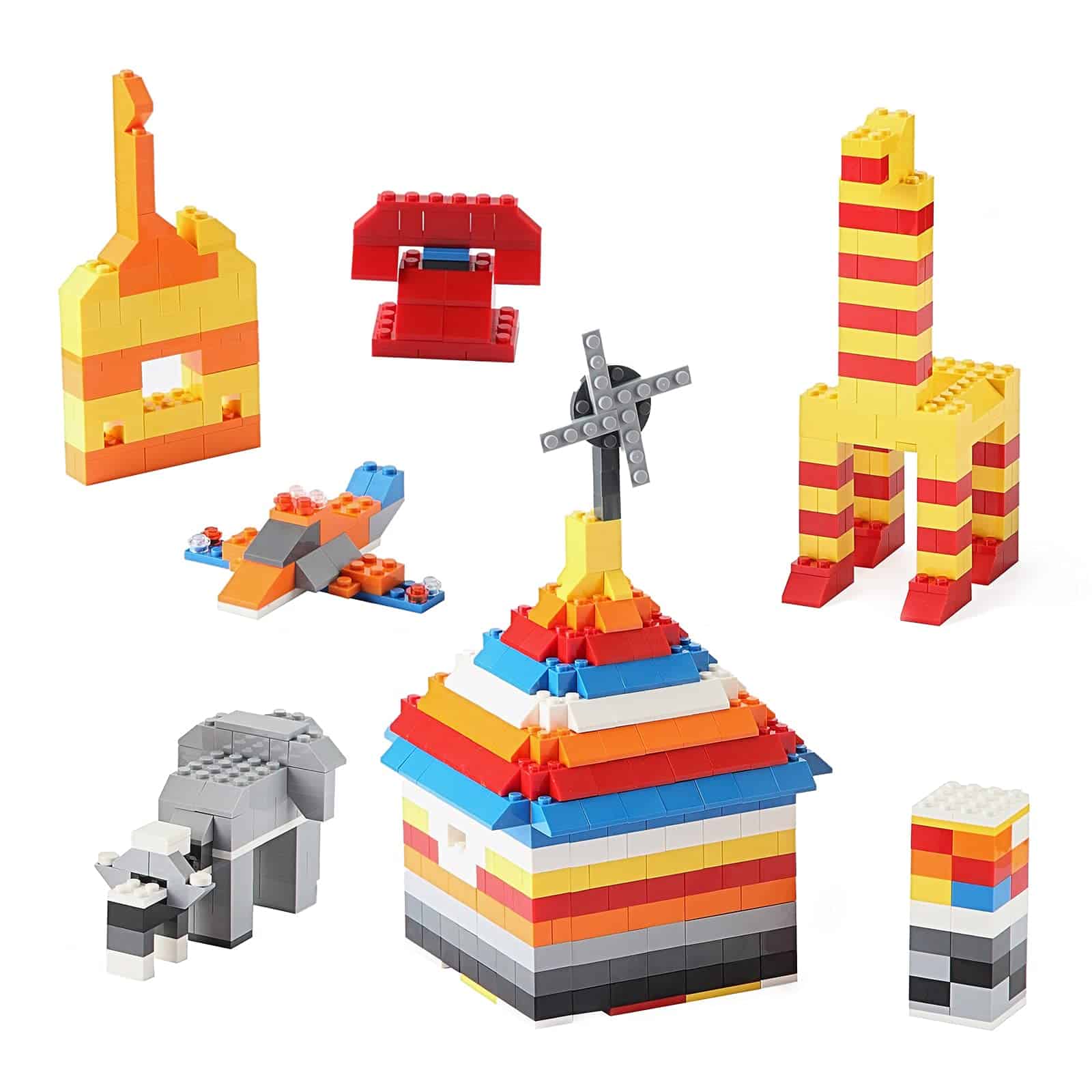 LOONGON Classic Brick Blocks Bulk Set, Juego de Ladrillos - Imagen 5