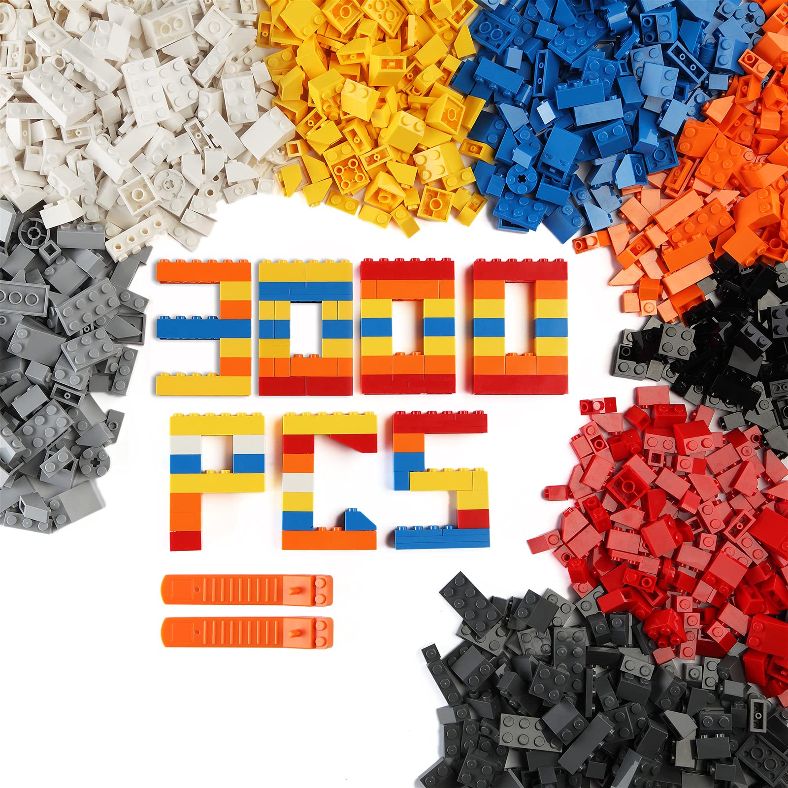 LOONGON Classic Brick Blocks Bulk Set, Juego de Ladrillos - Imagen 3