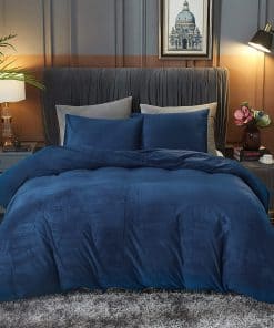 Juego de Funda de Edredón de Terciopelo Ivellow tamaño King