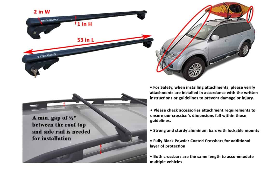 Barras transversales universales BrightLines 53" de color - Imagen 8