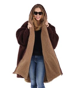 THE COMFY Teddy Bear Full Zip | Manta reversible forrada de