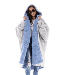 THE COMFY Teddy Bear Full Zip | Manta portátil reversible